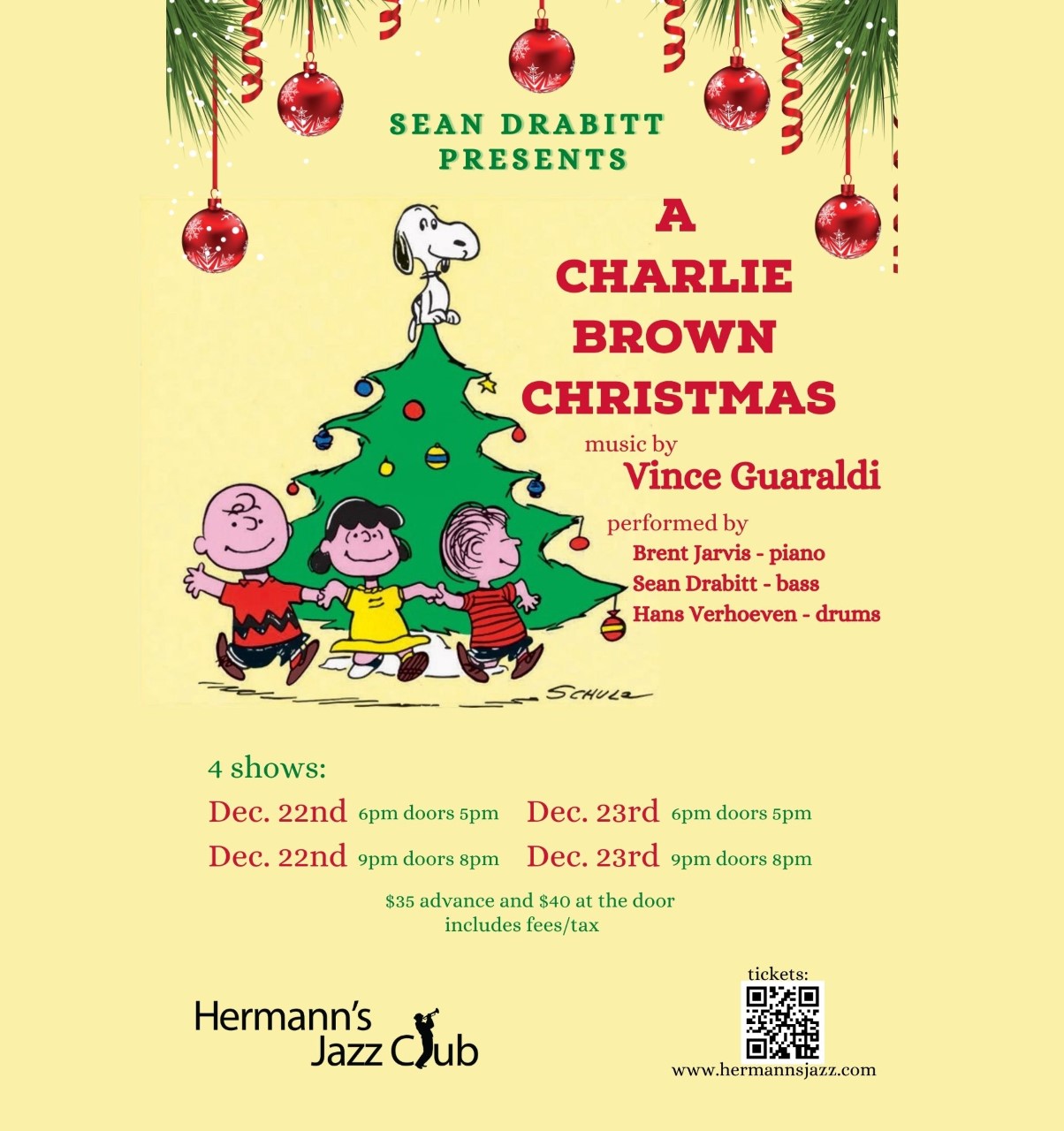 Sean Drabitt presents a Charlie Brown Christmas (Show 3 6PM) DVBA